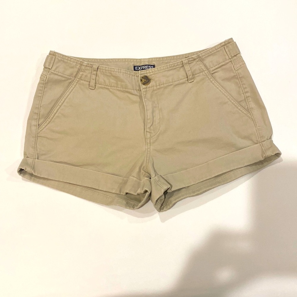 Womens Shorts in the Color Khaki